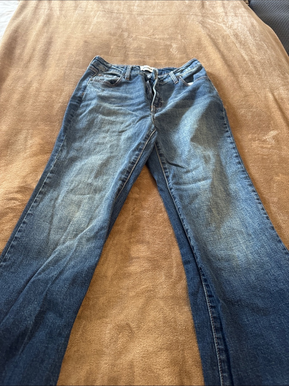 RSQ Women's Medium Blue Flare Wide-Leg Jeans